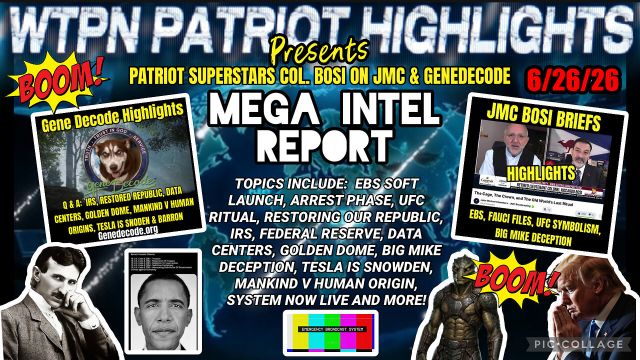 Gene Decode, Riccardo Bosi & JMC Breaking News 6.26.26 - All Hell is About to Loose
