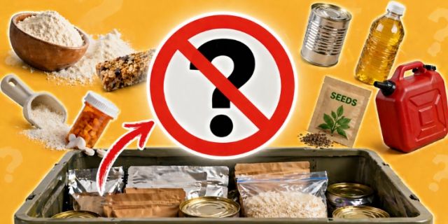 11 Things You Should Never (Ever!) Add to Your Stockpile
