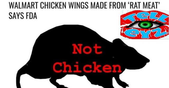 WHATS HAPPENING NOW - MILLION POUNDS OF RAT MEAT !!!! SOLD AS BONELESS CHICKEN WINGS IN U S  !!!!