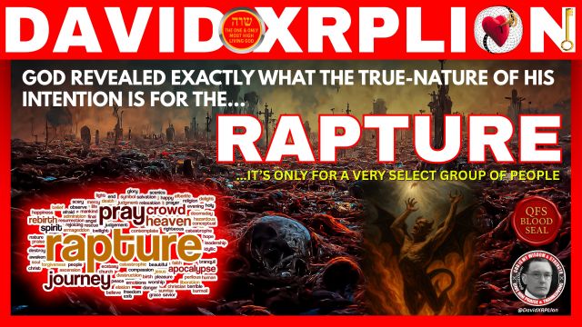David XRPLion: God Reveals Who's in the Rapture - What You Must Know Today - Must Watch!